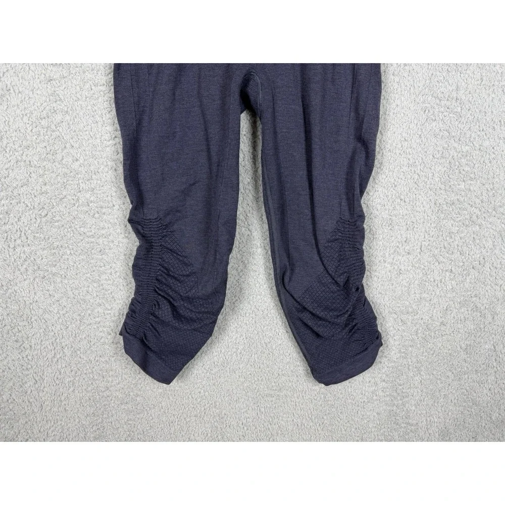 Lululemon In The Flow II Womens 4‎ Blue Ruched Activewear Elastic Waist Pull On